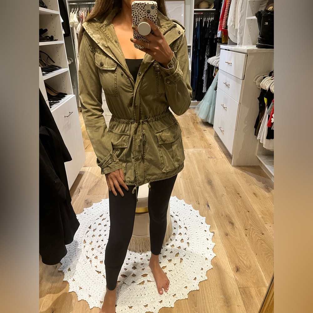 TALULA OLIVE GREEN MILITARY STYLE JACKET